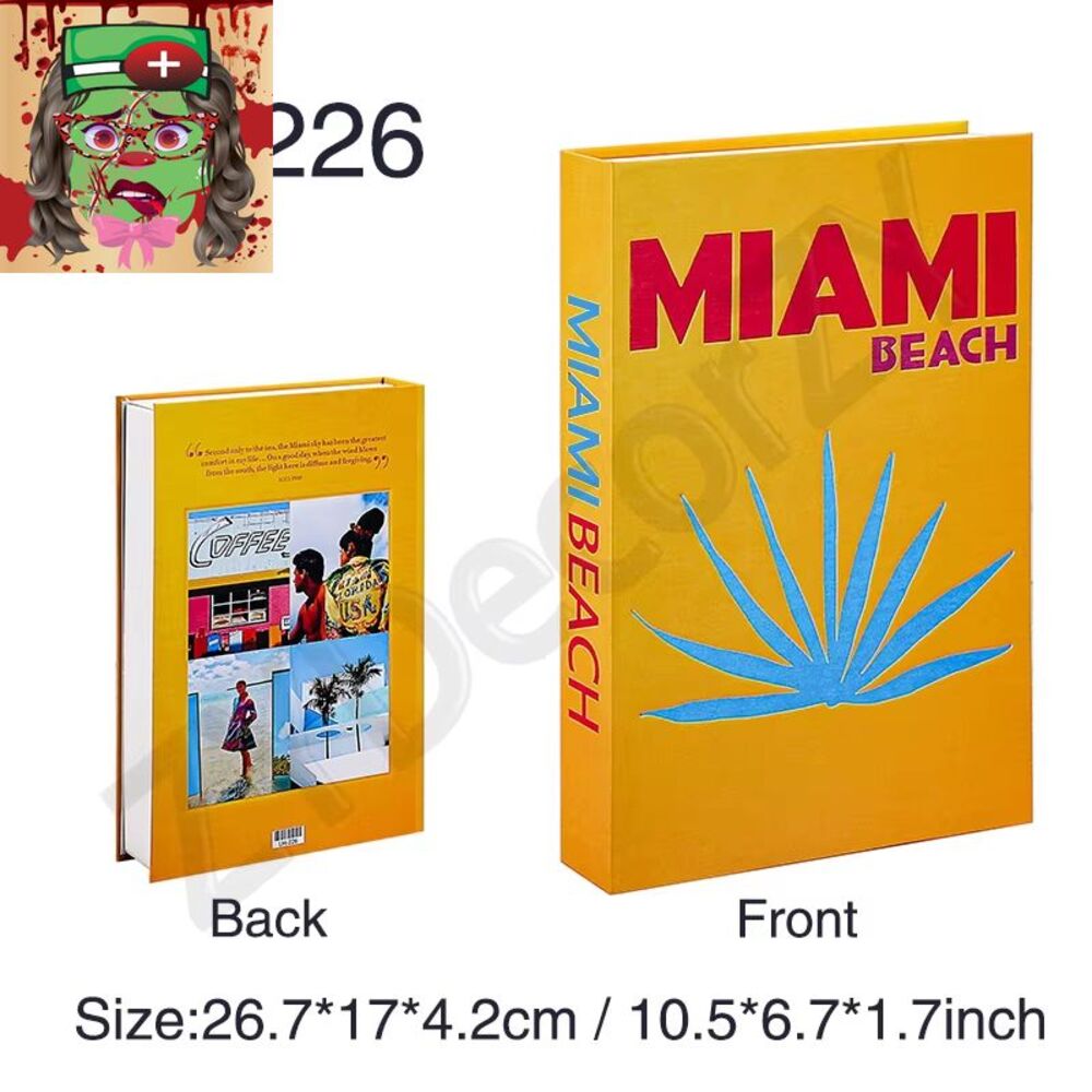 Interior Fake Book Cafe Desk Table Living Room Modern Home Decoration Ornaments